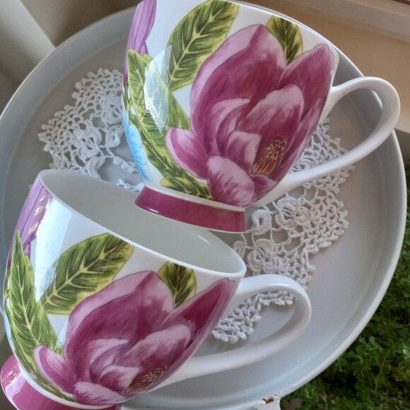 Portobello Kitchen Portobello By Inspire Coffeetea Cup Purple Flower Poshmark